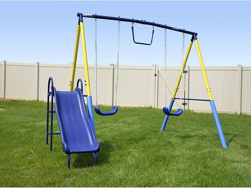 Juego de Columpios con resbaladilla 