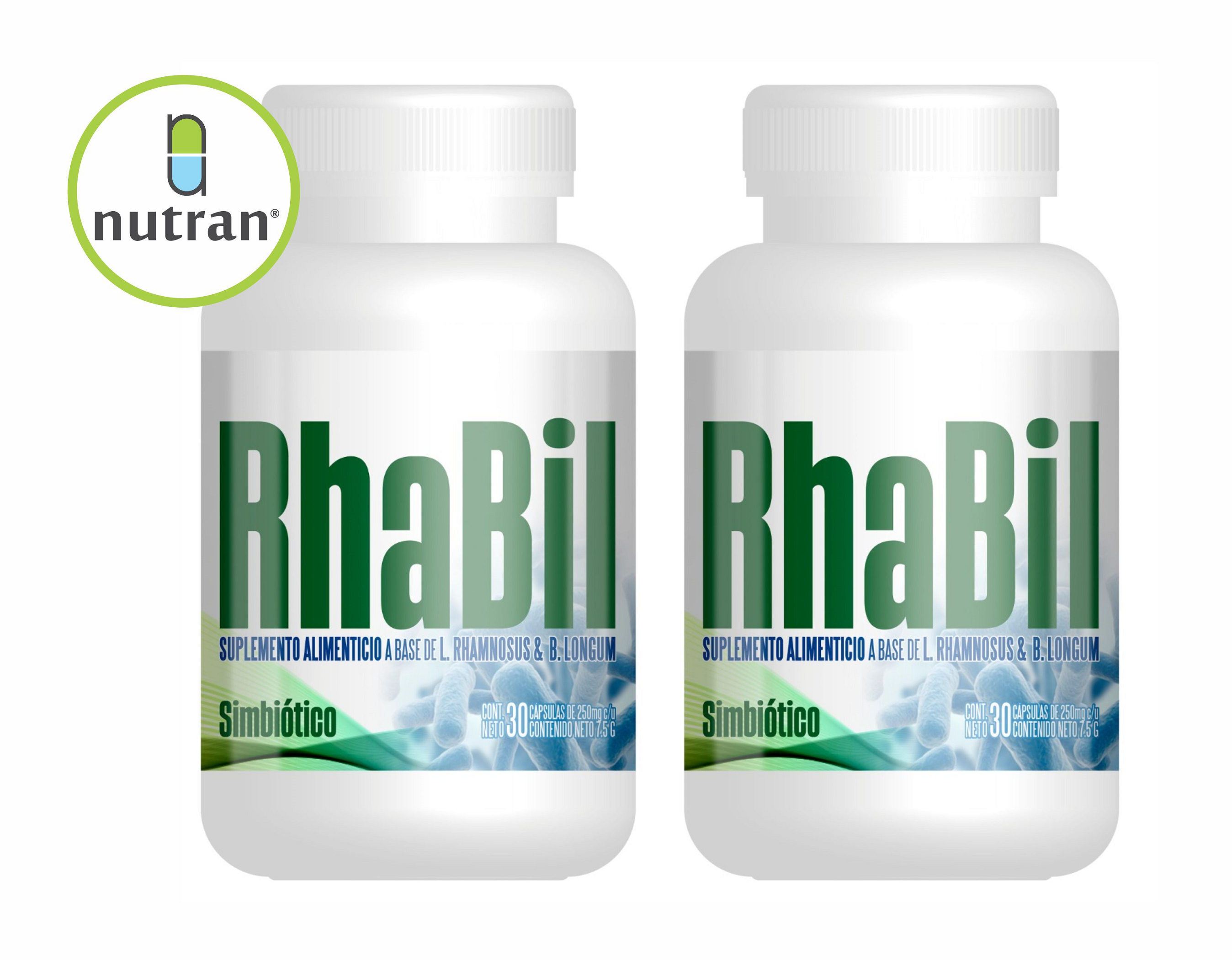 Rhabil 2 Frascos con 30 capsulas Desacaf Biotec