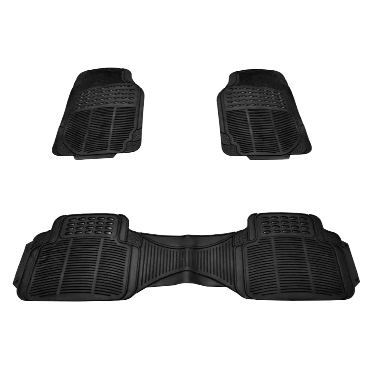 1 Juego Tapetes Auto Camioneta Hule- Plástico Universal 3pz