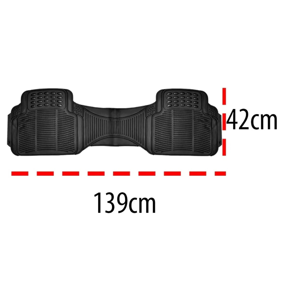 1 Juego Tapetes Auto Camioneta Hule- Plástico Universal 3pz