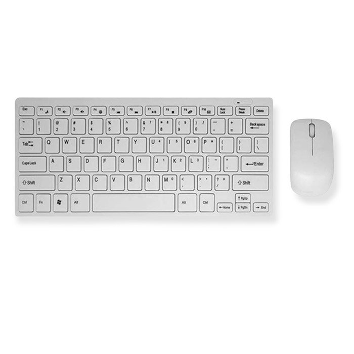 Teclado y Mouse Ratón Inalámbrico 2.4G Blanco o Negro