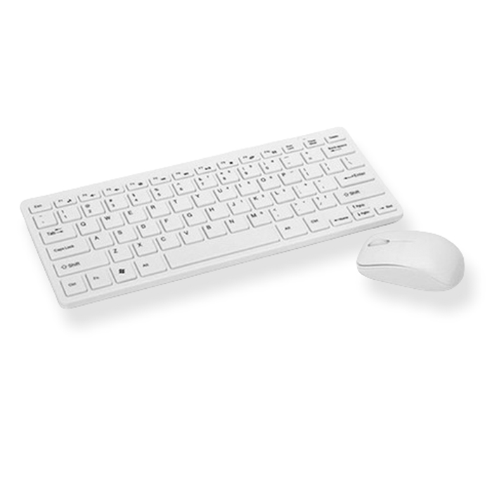 Teclado y Mouse Ratón Inalámbrico 2.4G Blanco o Negro
