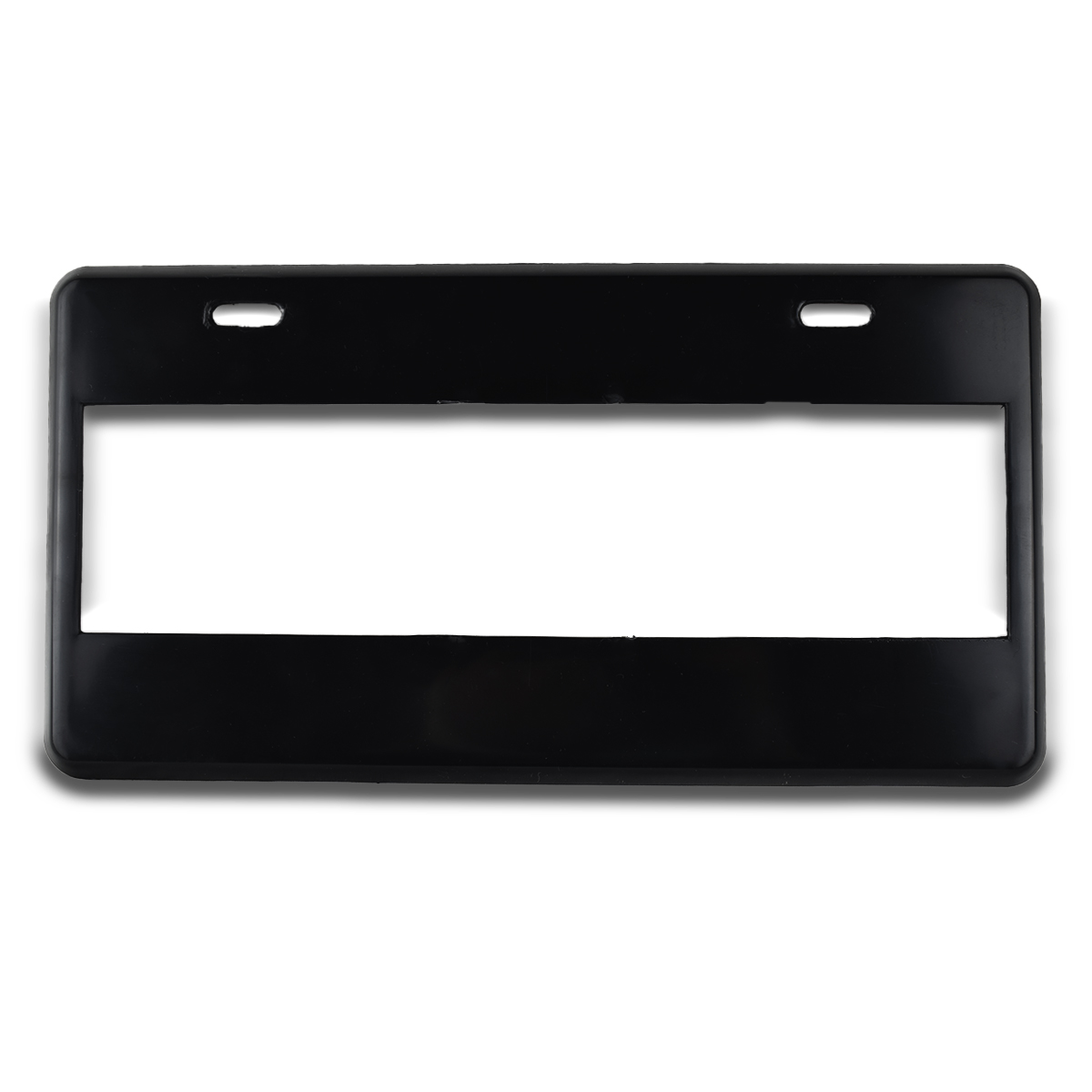 Par Porta Placas Negro Liso Personalizable Plástico