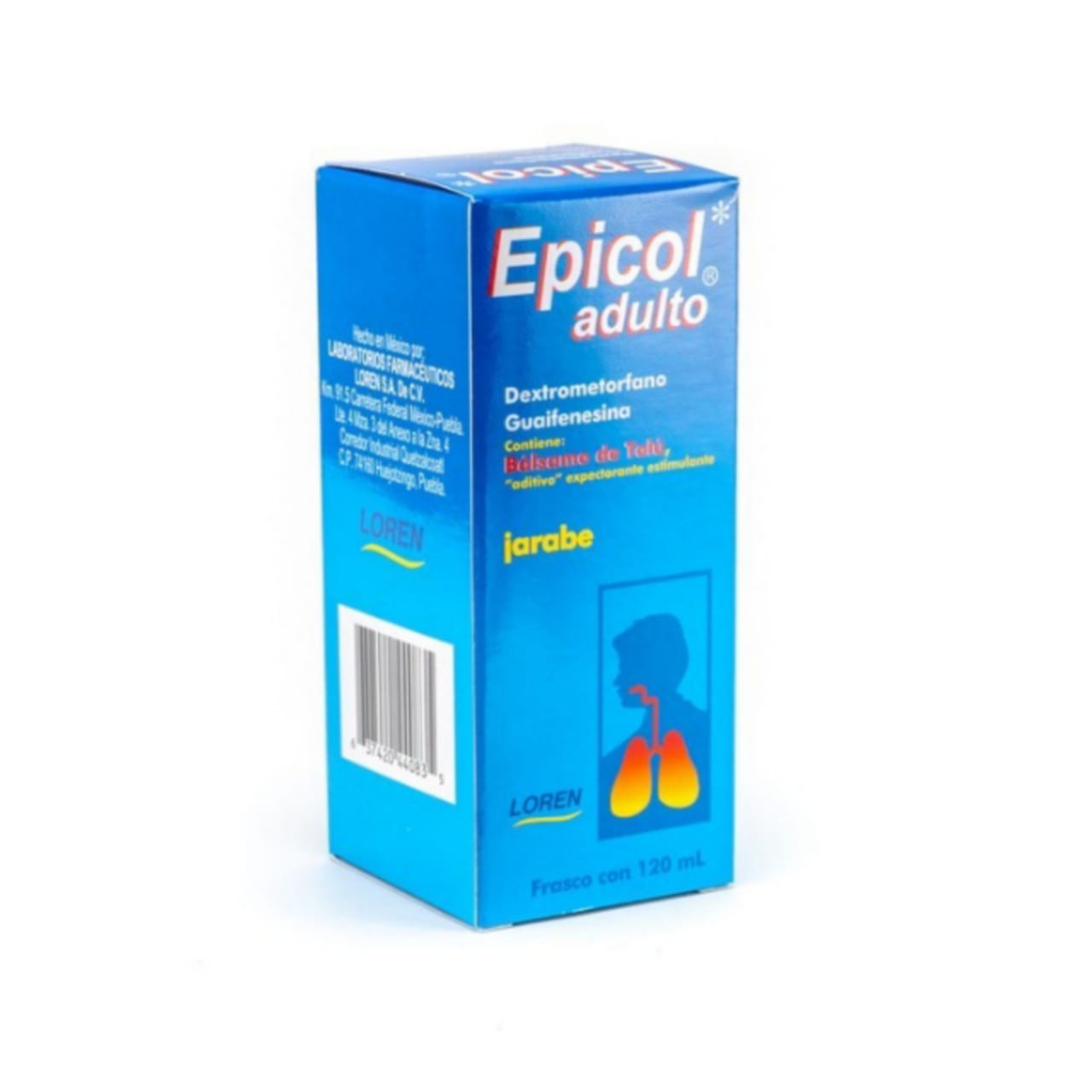 Epicol Adulto, Loren Dextrometorfano/Guaifenesina , 120ml