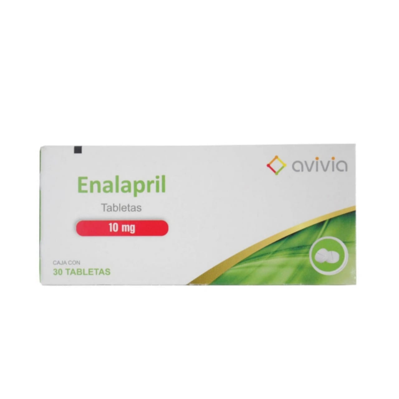 Enalapril, 10mg Caja Con 30 Tabletas  (2 cajas)