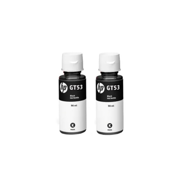  Pack 2 Botellas Tinta Negra Hp Original Gt53 Gt51 Gt51xl.
