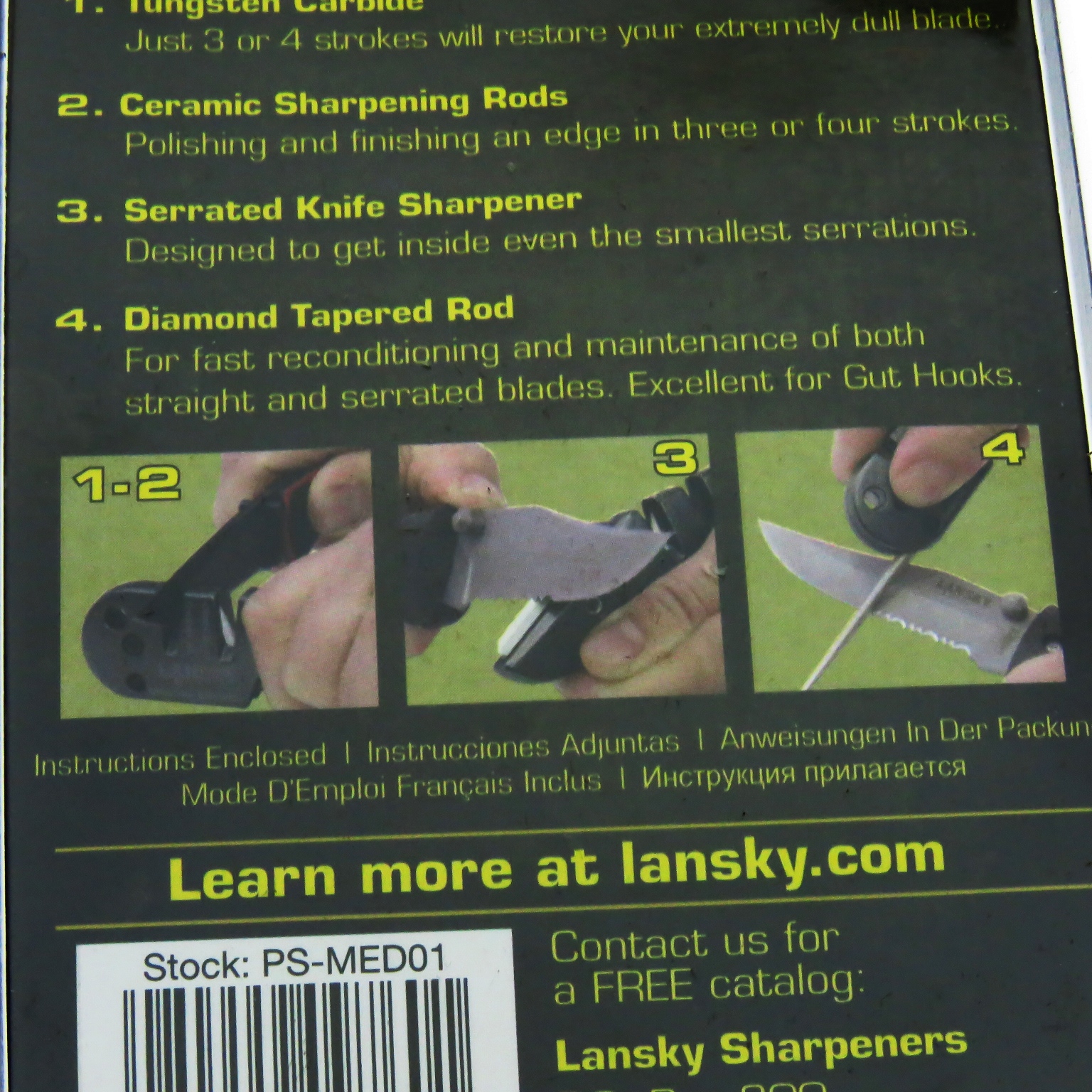 Ls52 Lansky Blade Medicl Afilador Diamante Carbu Y Ceram.