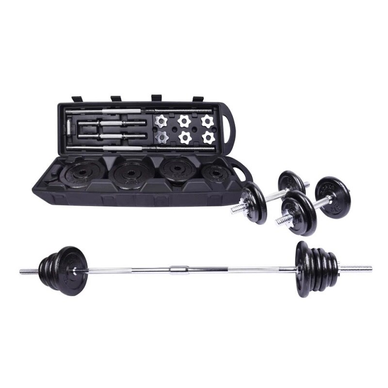 Pesas 40KG Set Con Barras y Discos Athletic Works