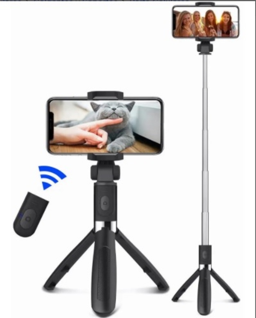 Bluetooth Selfie Stick Para Ios / Android Con Trípode