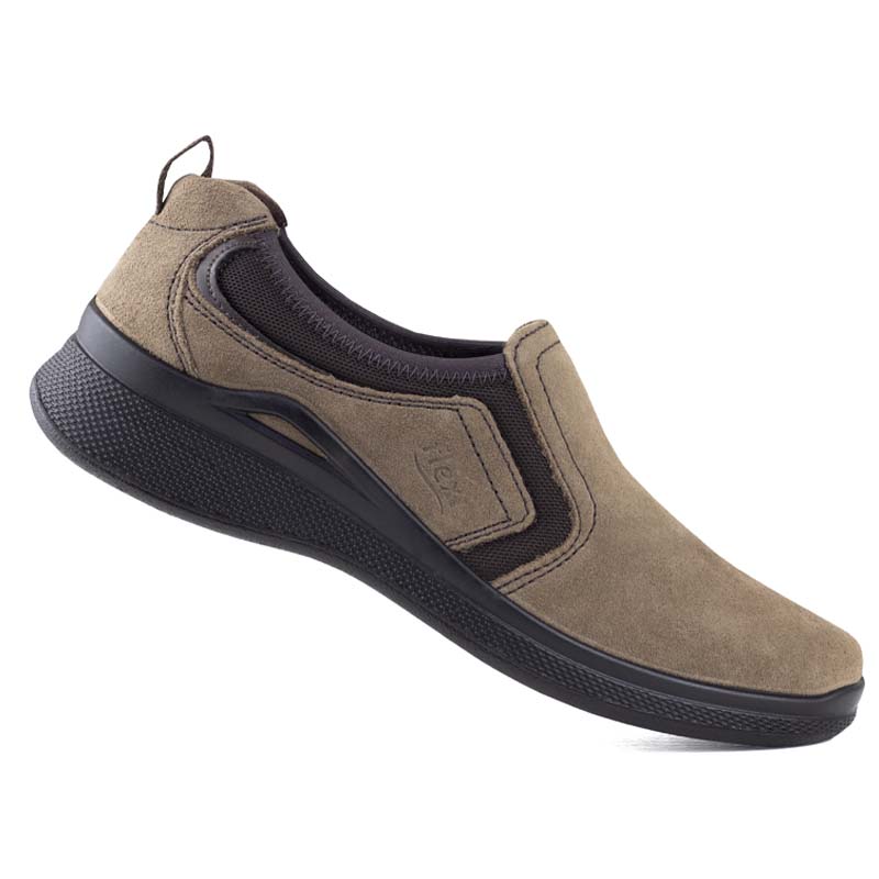 ZAPATOS DAMA MOCASÍN CASUALES FLEXI 37510 CAFÉ ORIGINALES
