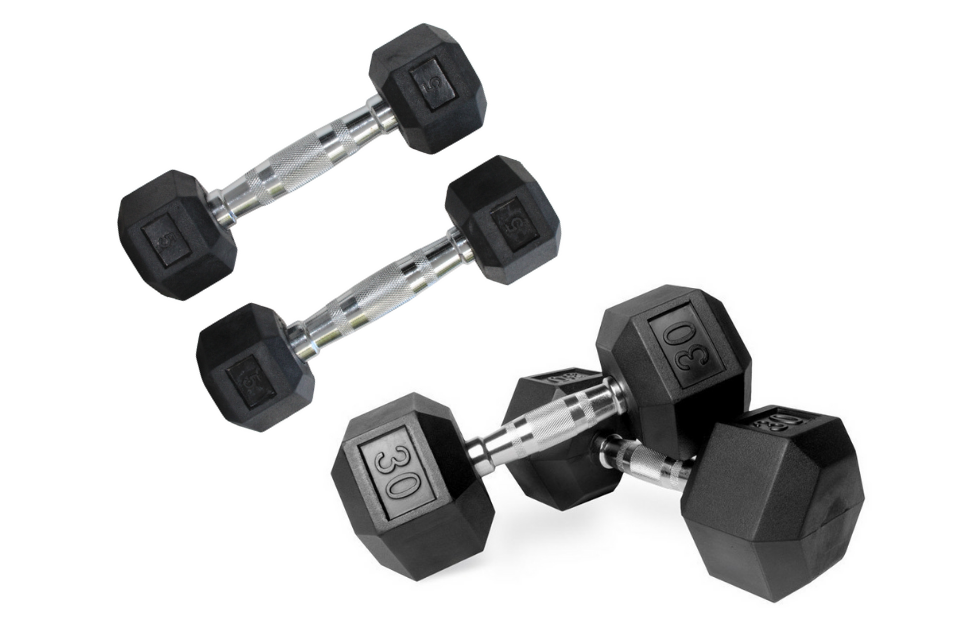 Rack con 8 Pares de Mancuernas