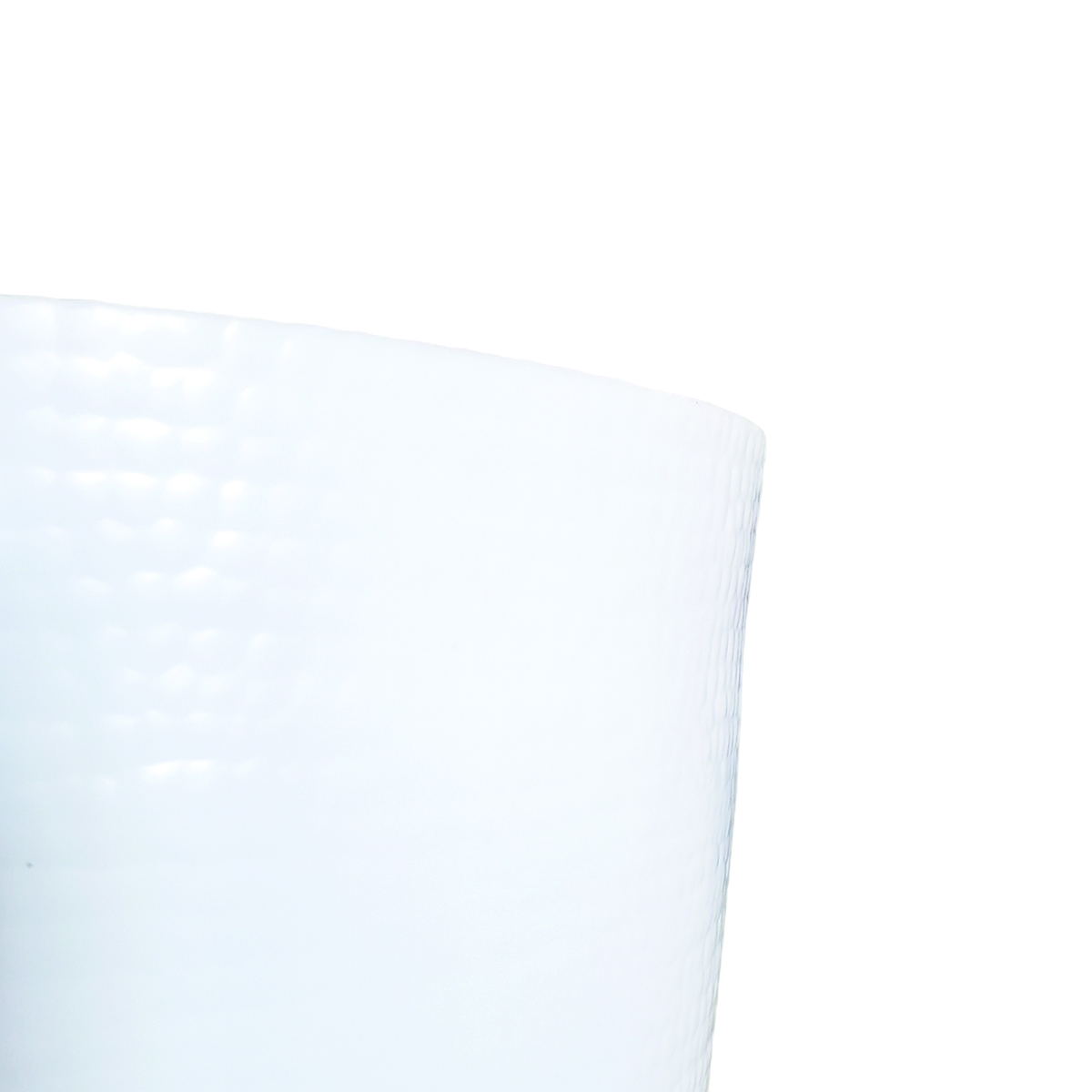 Maceta Minimalista Int/Ext Blanco Base Metal