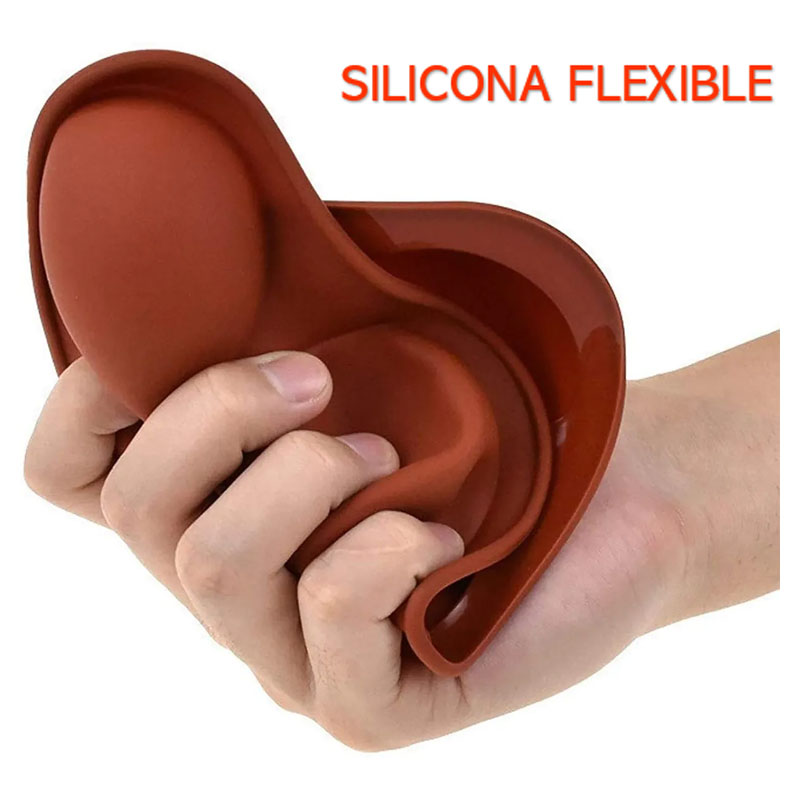 Molde De Silicon 6 cavidades Set 4 Plantillas Media Esfera Para Postres Chocobombas y Repostería