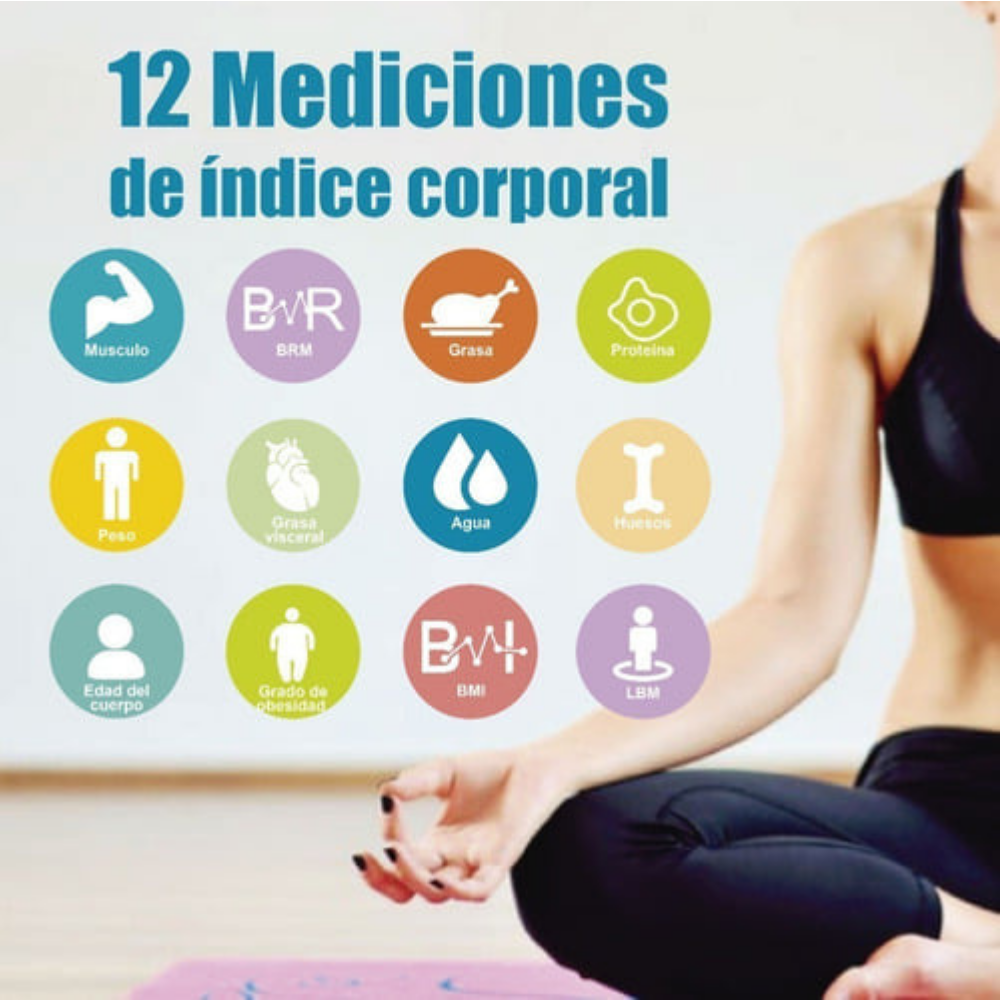 Báscula Digital Inteligente Bluetooth Vía App. Imc 180kg 