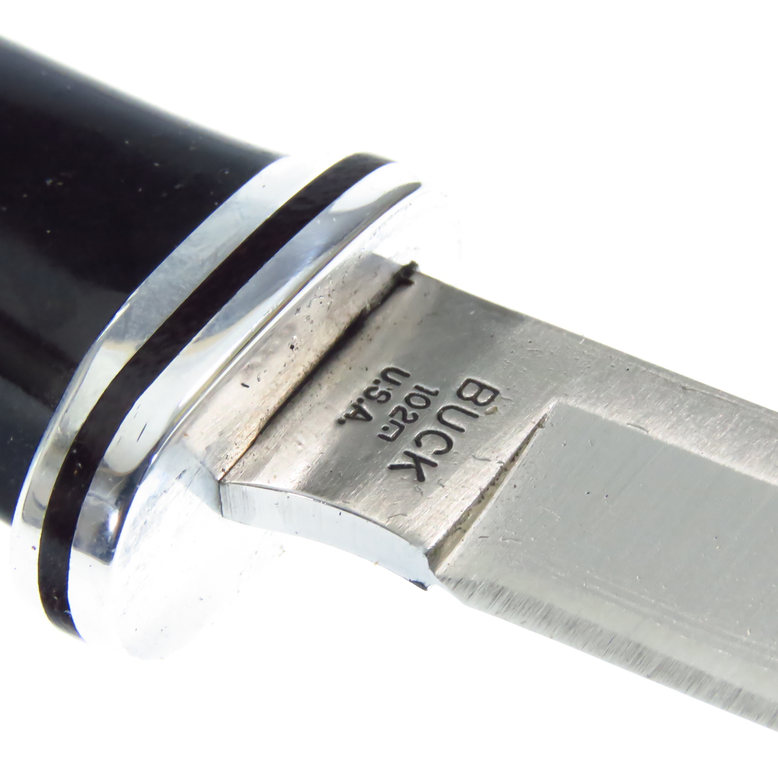 Bu102 Buck Cuchillo Woodsman Punta Clip Funda De Piel