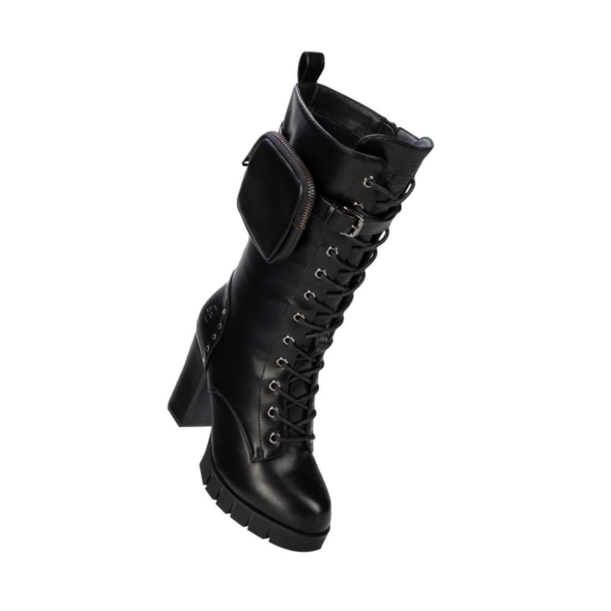 Botas de vestir para mujer marca Belinda Peregrin, negras, diseño original y elegante, mod. 993456