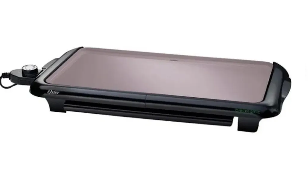 Plancha para Asar, Eléctrica Anti adherente, Oster, Color Negra