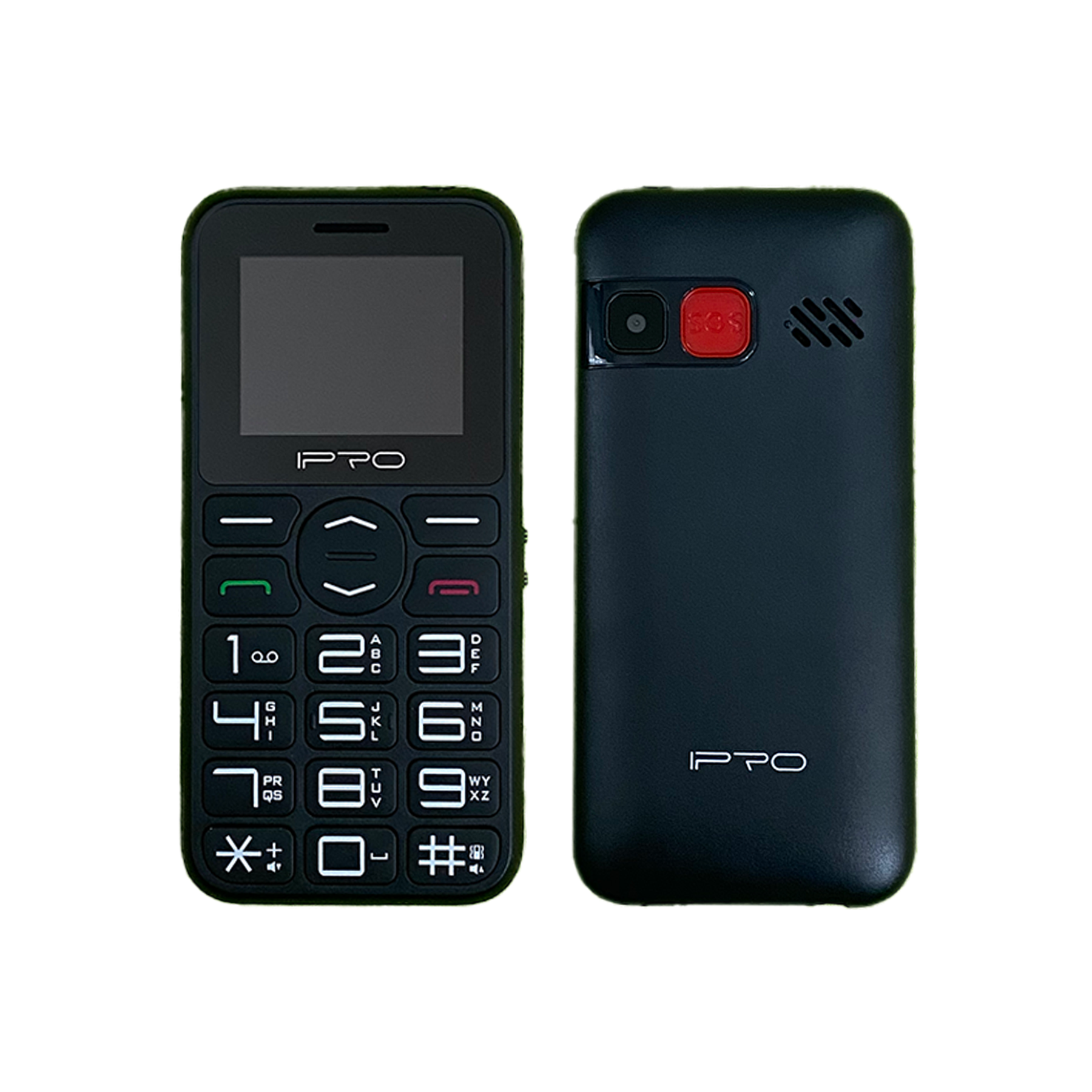 Teléfono IPRO F183S Adulto Mayor Botón De Emergencia Teclas Grandes con Voz Telcel 2G Envio Gratis