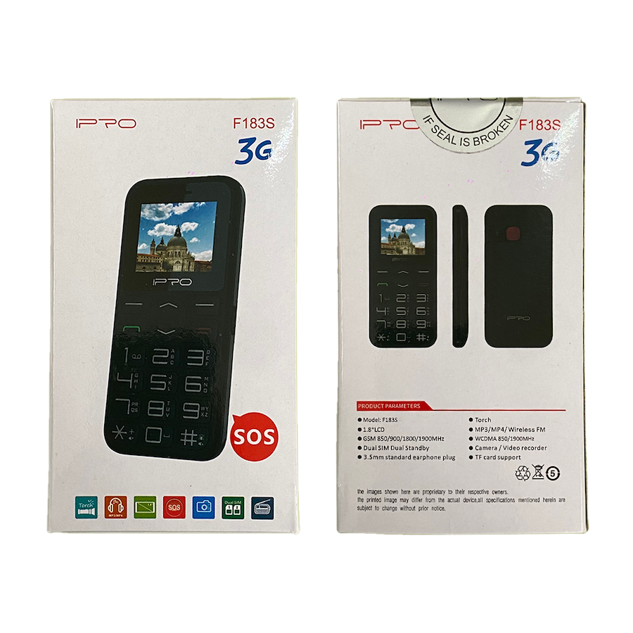 Teléfono IPRO F183S Adulto Mayor Botón De Emergencia Teclas Grandes con Voz Telcel 2G Envio Gratis