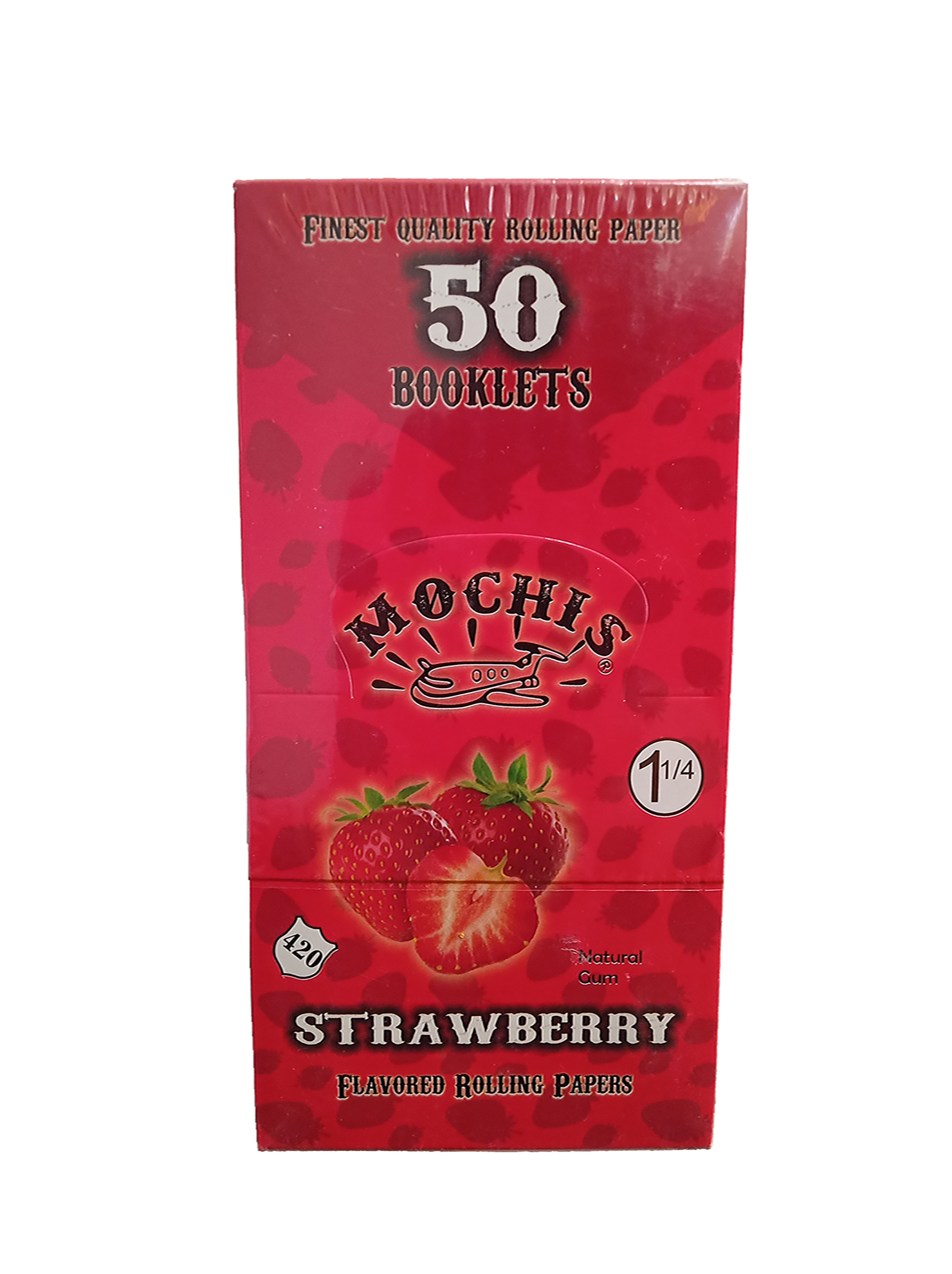 Caja 50 Paquetes Papel Para Liar Sabanas Mochis Fresa 1 1/4