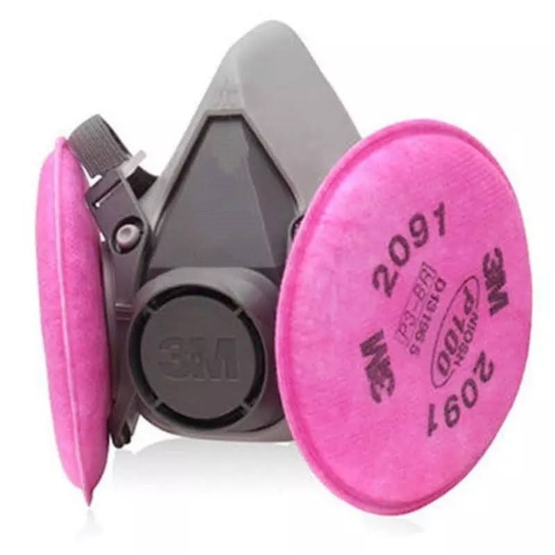 Mascarilla Respirador 3M Media Cara + Filtros para Partículas P100