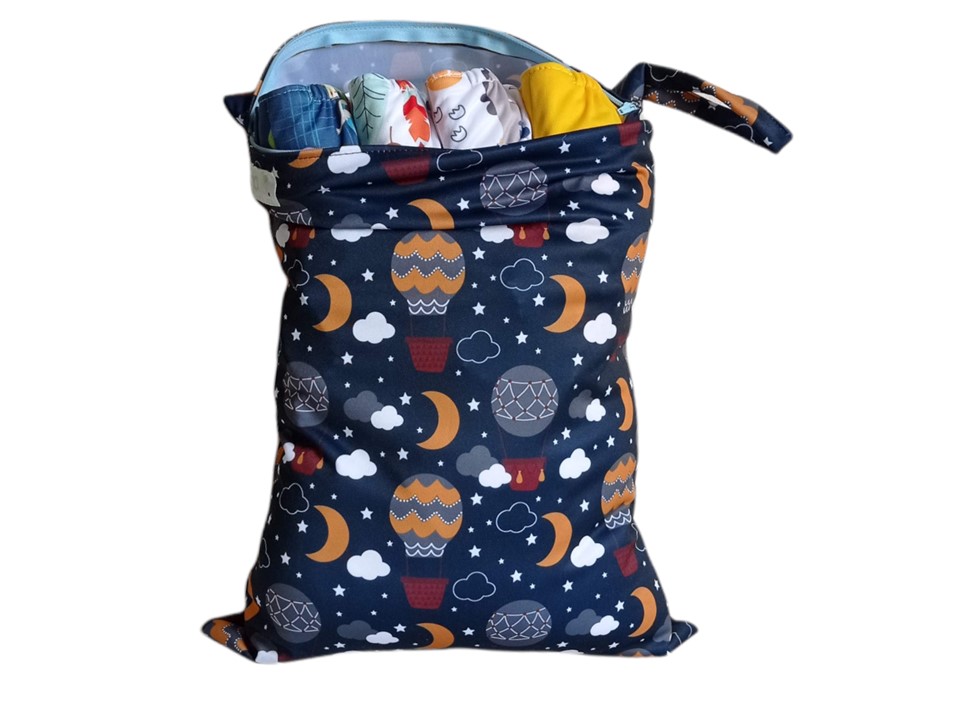 Bolsa Impermeable Palu Para Pañales Ecológicos Wetbag Estampada