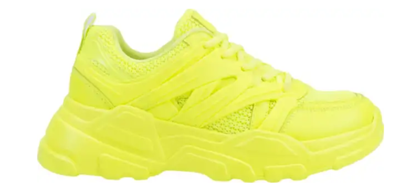Tenis Dama Mujer Casual Comodos Color Amarillo Belinda