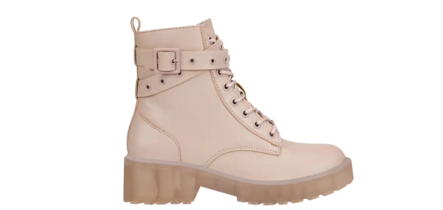 Bota Dama Mujer Militar Color Maquillaje Tierra Bendita  4cm