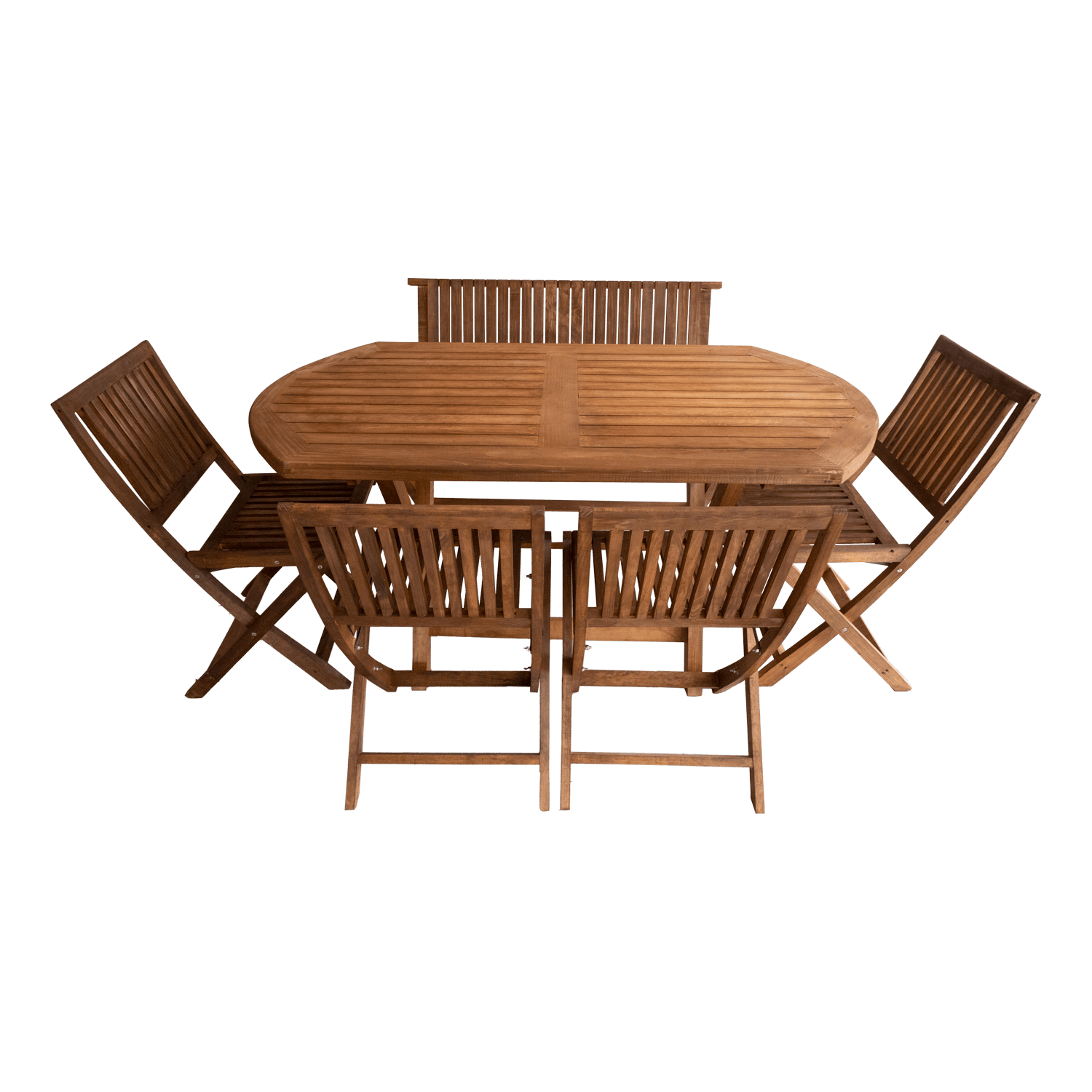 Comedor Ovalado Modelo Jardín 6 personas 150x80 . Rústico Tratable . Leer Descripción