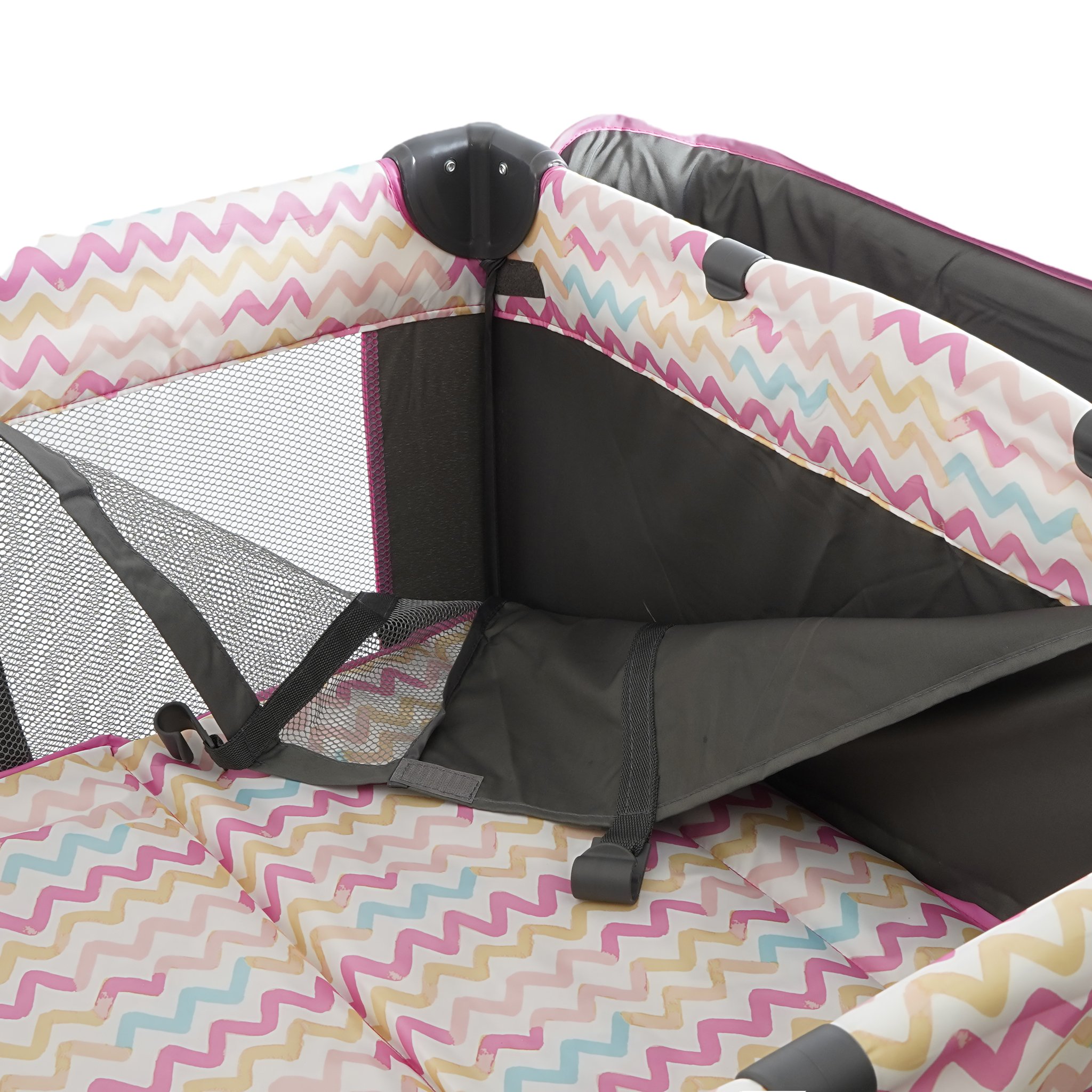 Cuna Corral Prinsel Verona Cambiador Modulo Electronico Luz Rosa