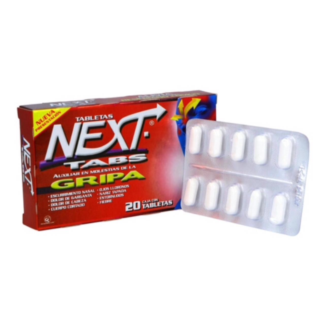 Next Tabletas caja con 20 Tabs (2 cajas)