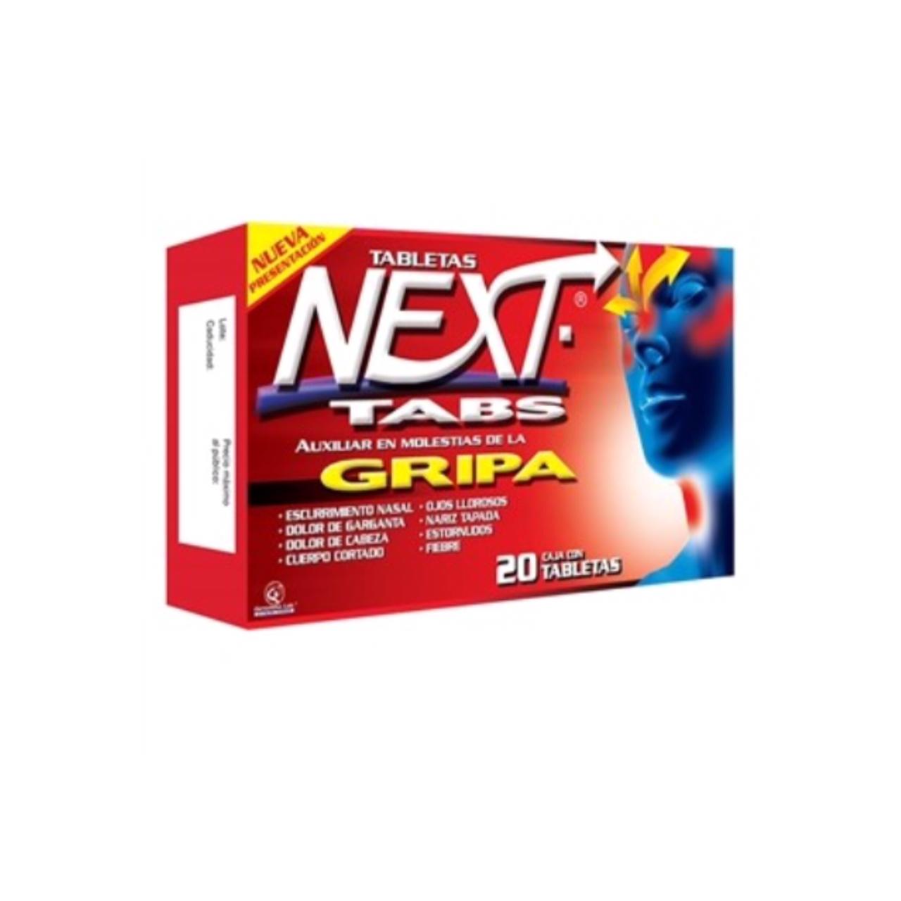 Next Tabletas caja con 20 Tabs (2 cajas)