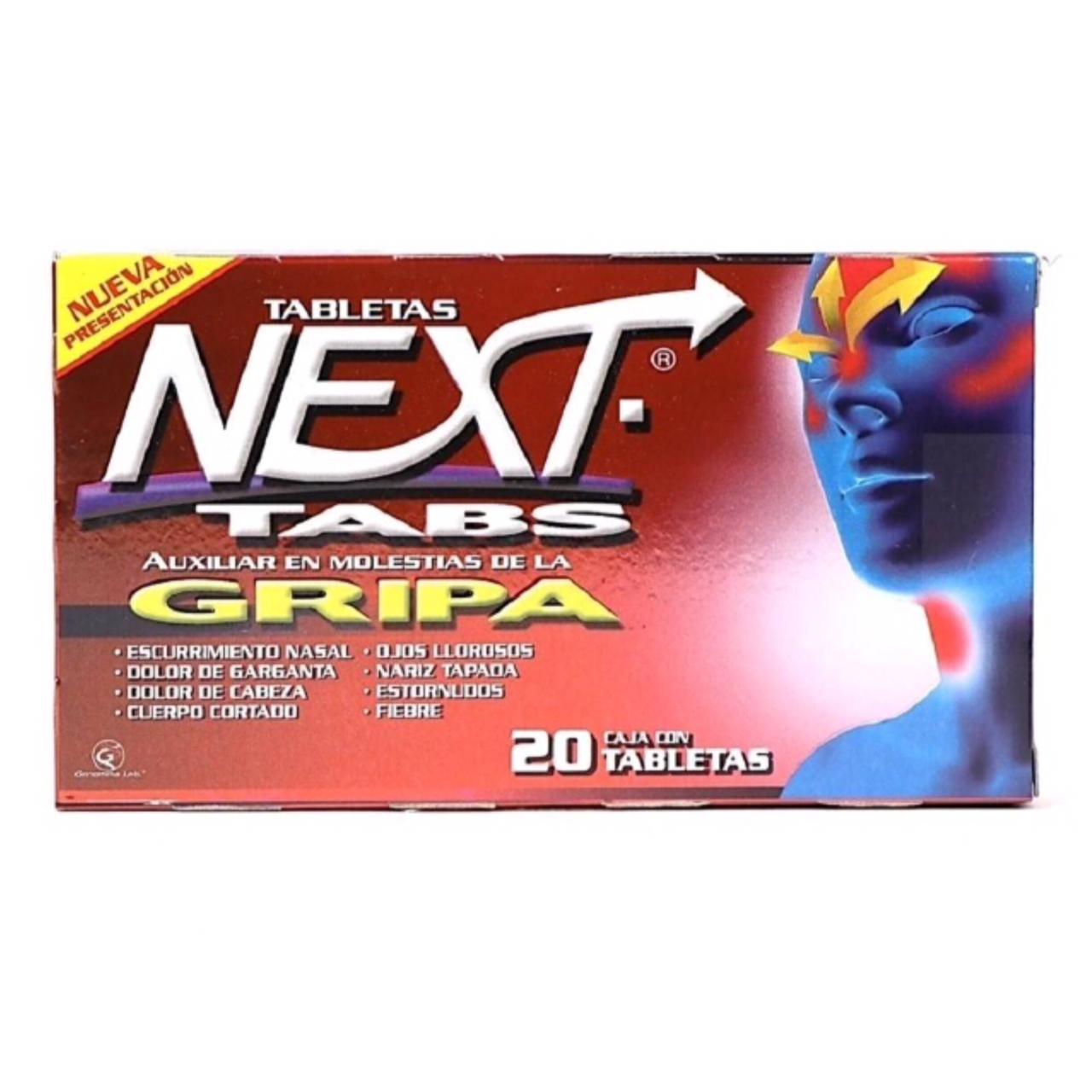 Next Tabletas caja con 20 Tabs (2 cajas)