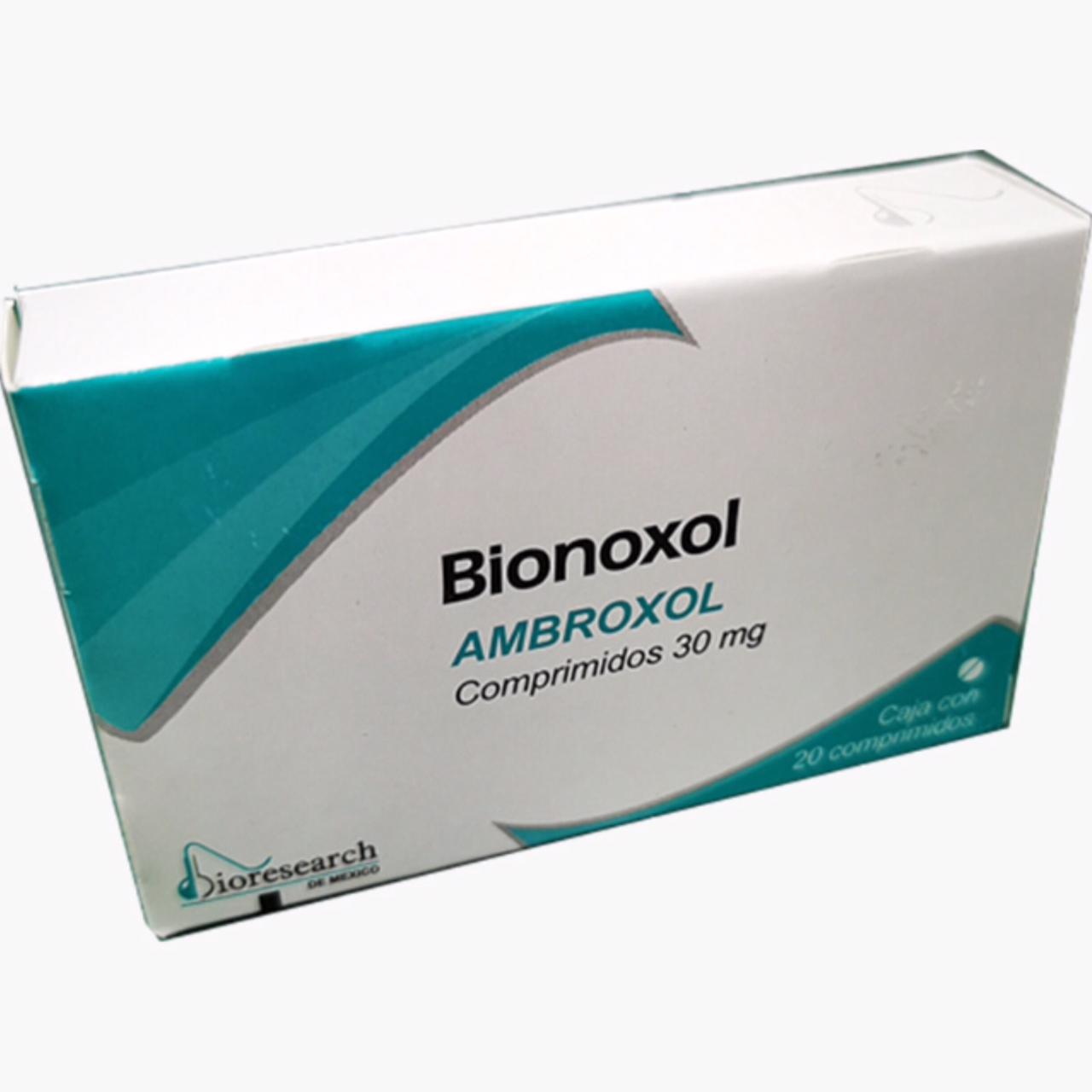 Bionoxol, Ambroxol Caja Con 20 Comprimidos 30mg  (3 cajas)