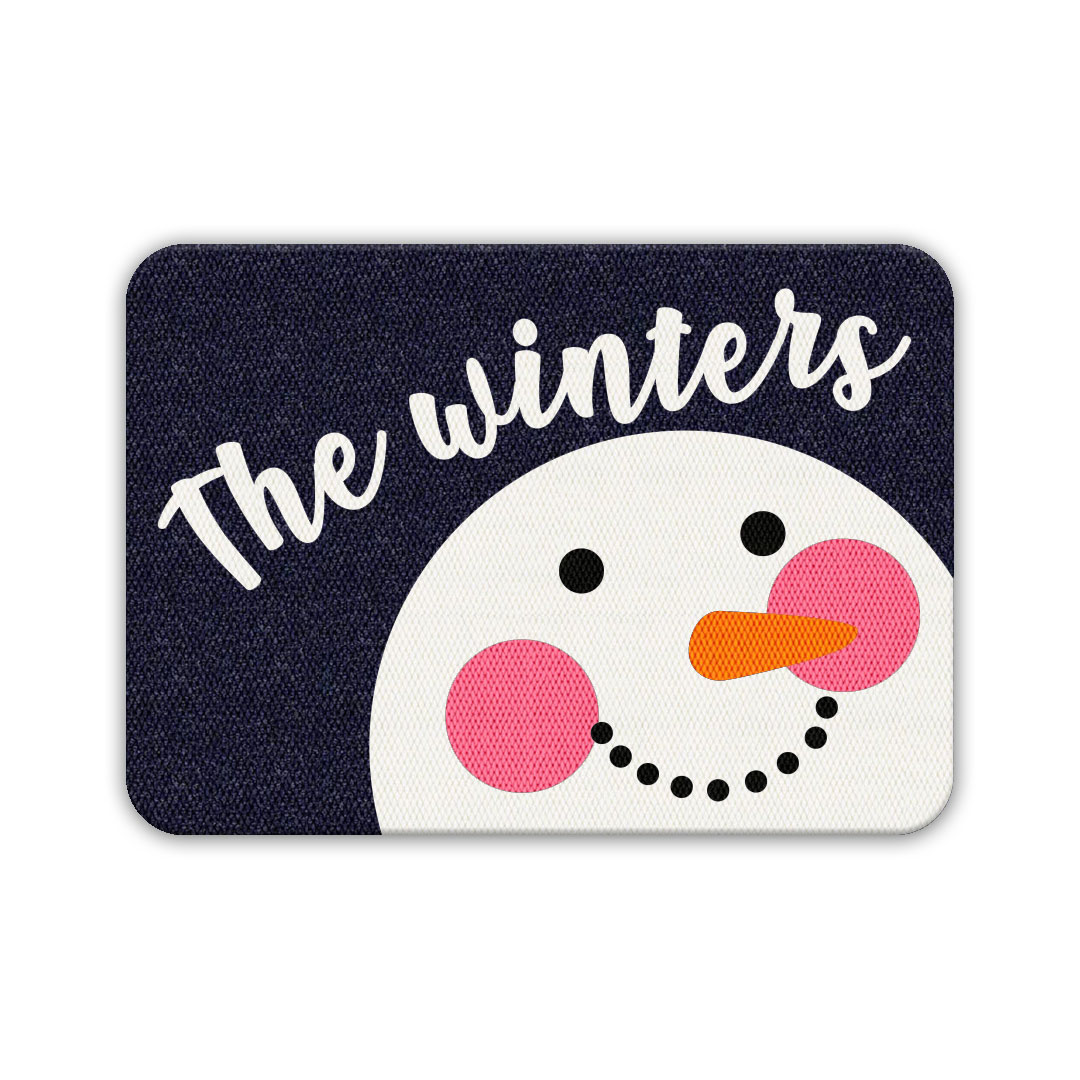 TAPETE DECORATIVO  ELITEMAT NAVIDEÑO DISEÑO THE WINTERS MIDNIGHT DE 0.70X0.50 MTS