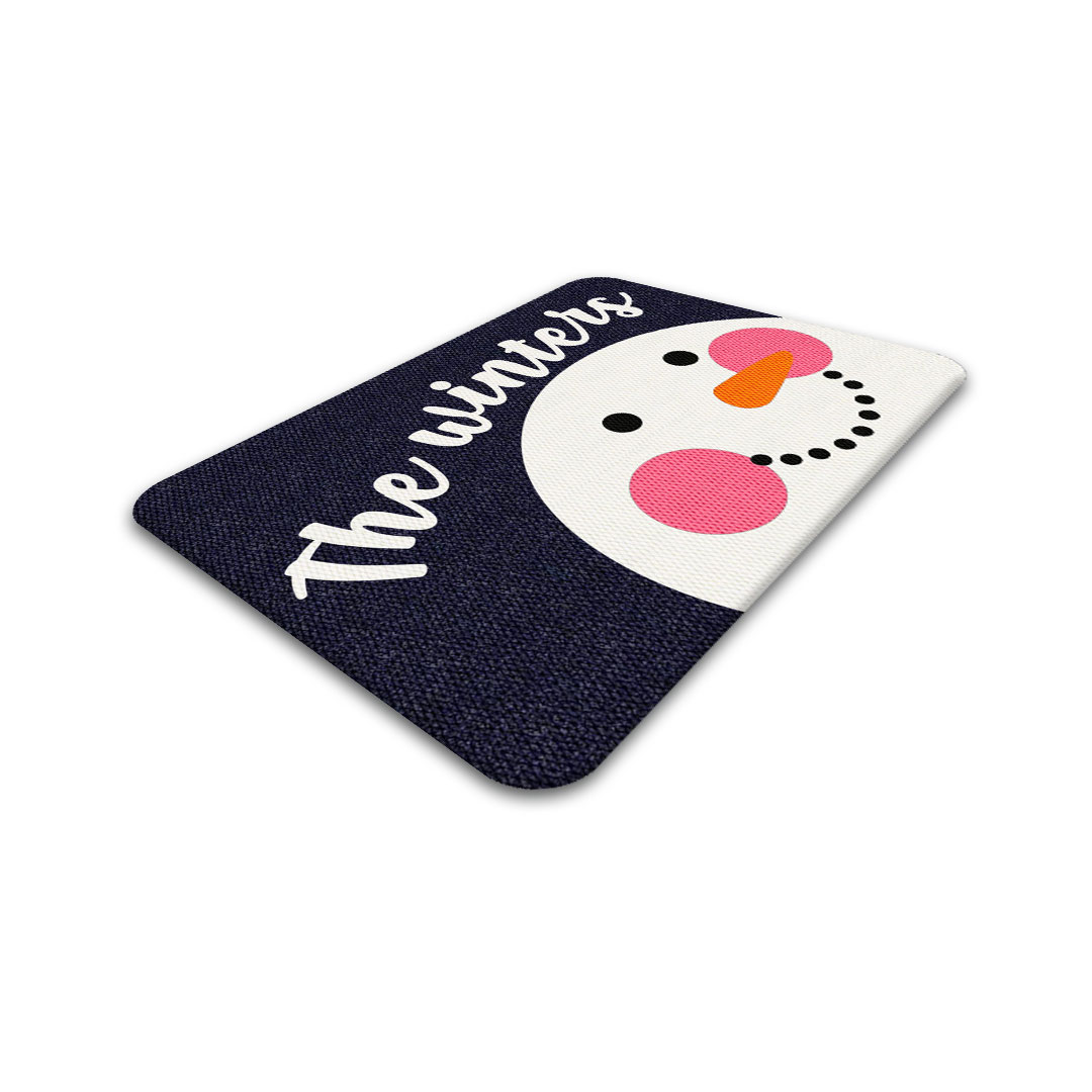 TAPETE DECORATIVO  ELITEMAT NAVIDEÑO DISEÑO THE WINTERS MIDNIGHT DE 0.70X0.50 MTS