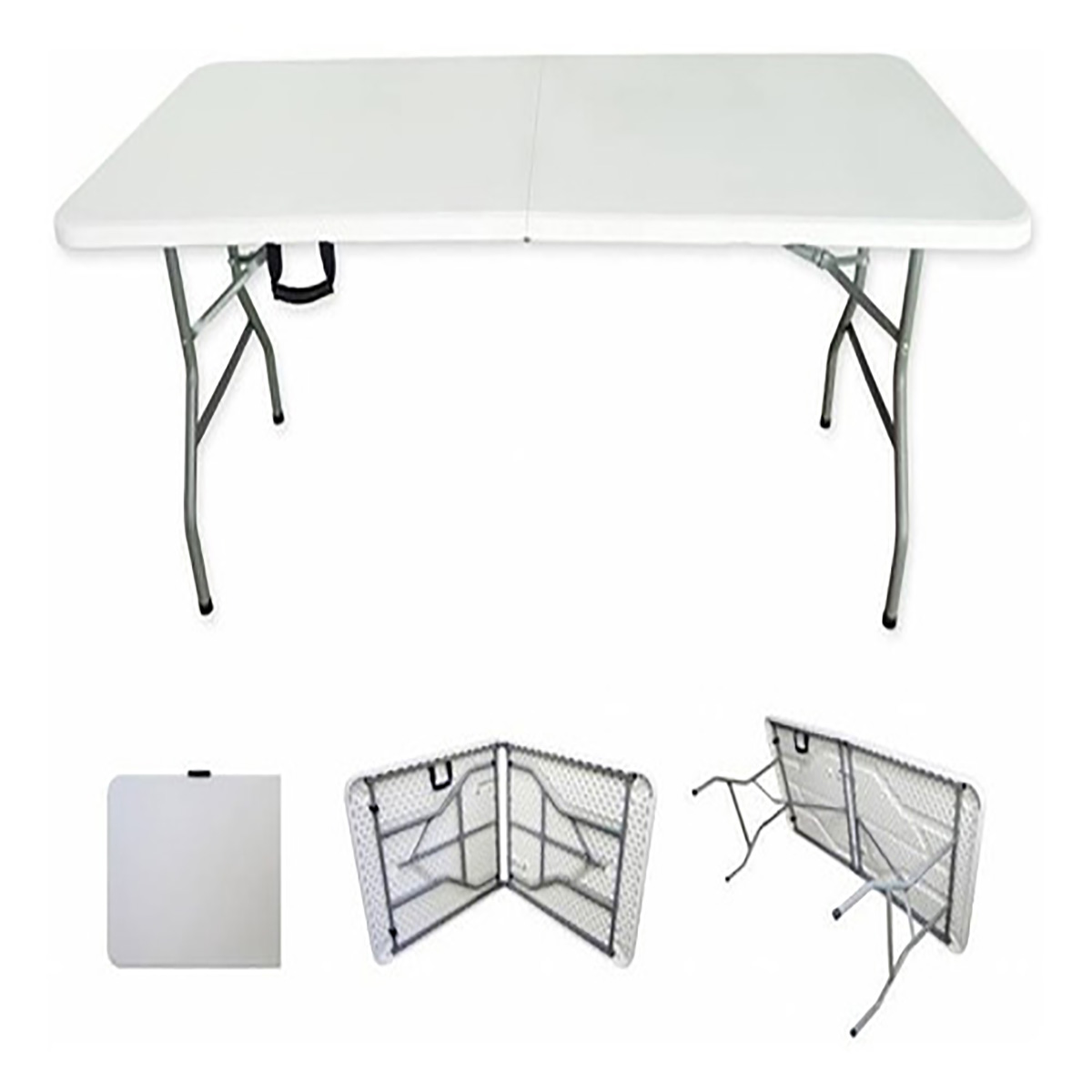 MESA PLEGABLE TIPO PORTAFOLIO 1.80 M PLÁSTICO JARDÍN DASEL HOME