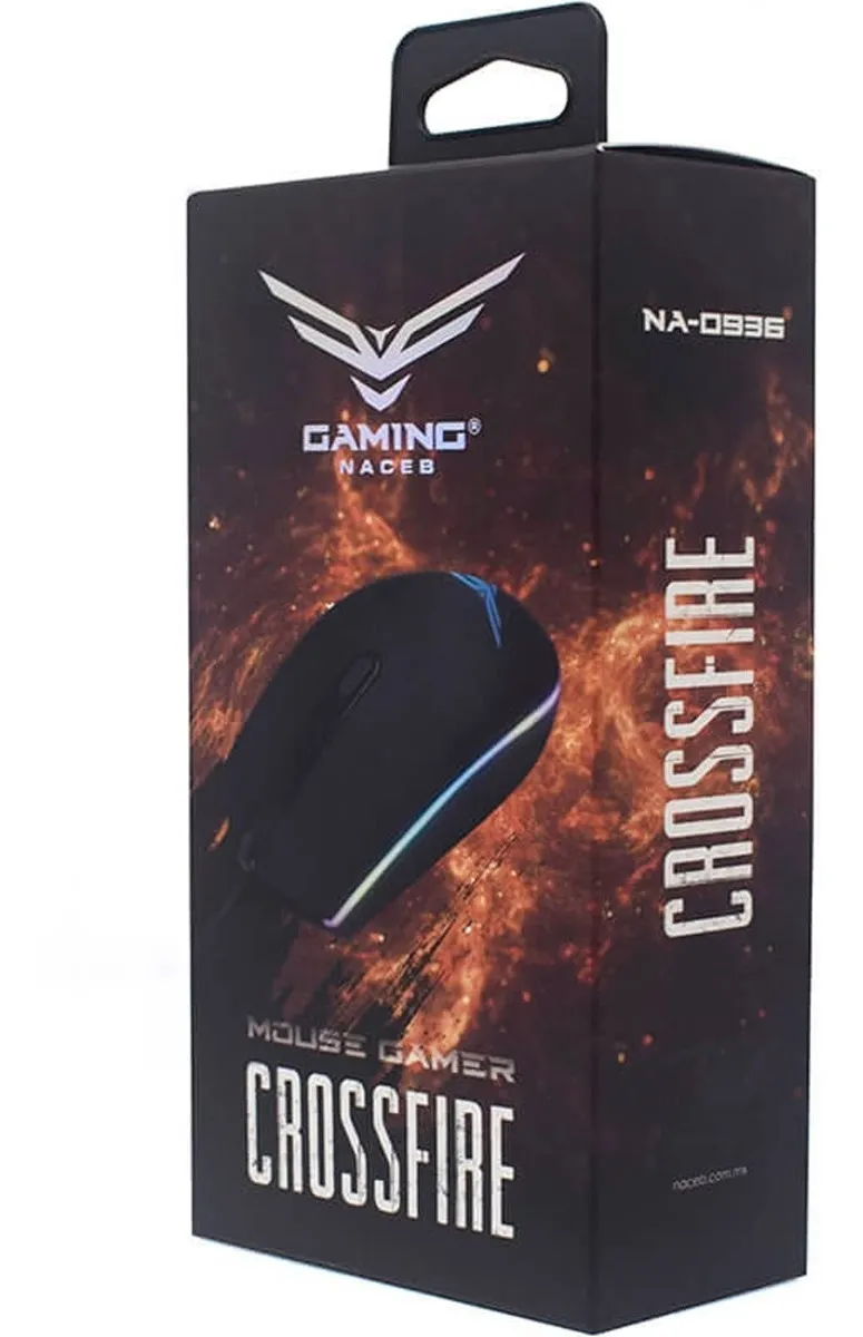 Mouse Gamer Naceb Crossfire Na-0936, Rgb,