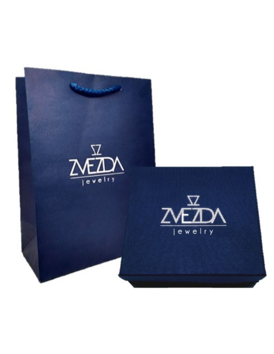 Juego de collar y aretes Colibrí Azul de Plata .925 Joyería Zvezda