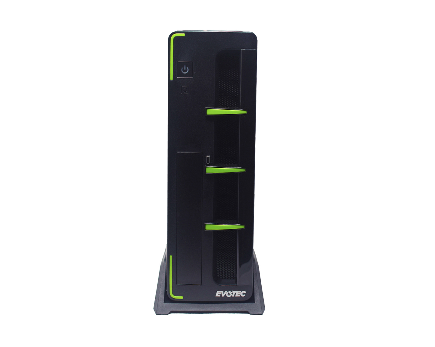Gabinete Evotec Slim Aruba Verde Con Fuente 600w