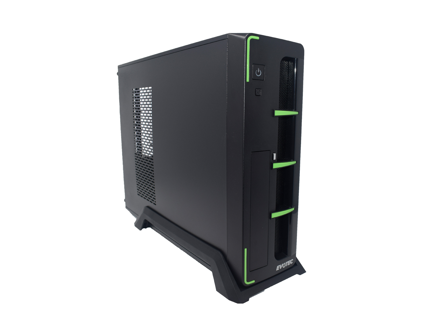 Gabinete Evotec Slim Aruba Verde Con Fuente 600w