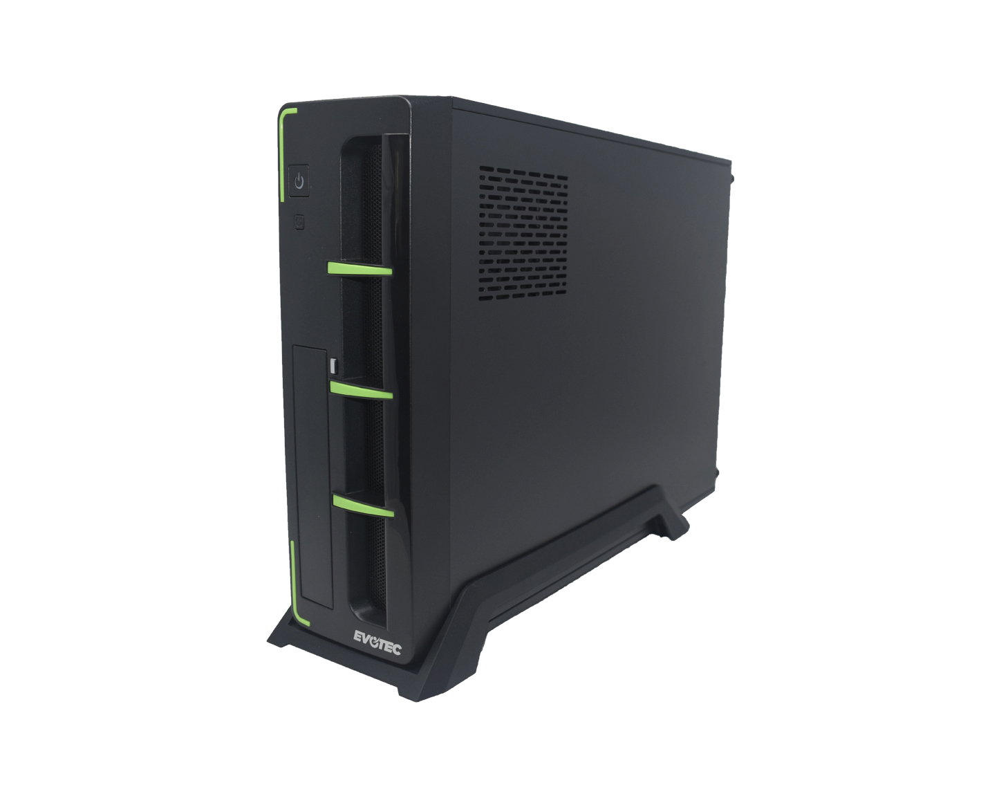 Gabinete Evotec Slim Aruba Verde Con Fuente 600w