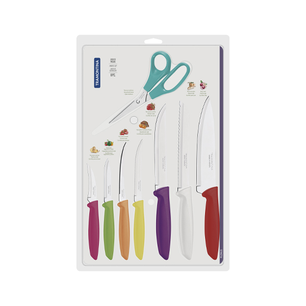 Juego Set De Cuchillos Para Cocina 8 Piezas Profesional Acero