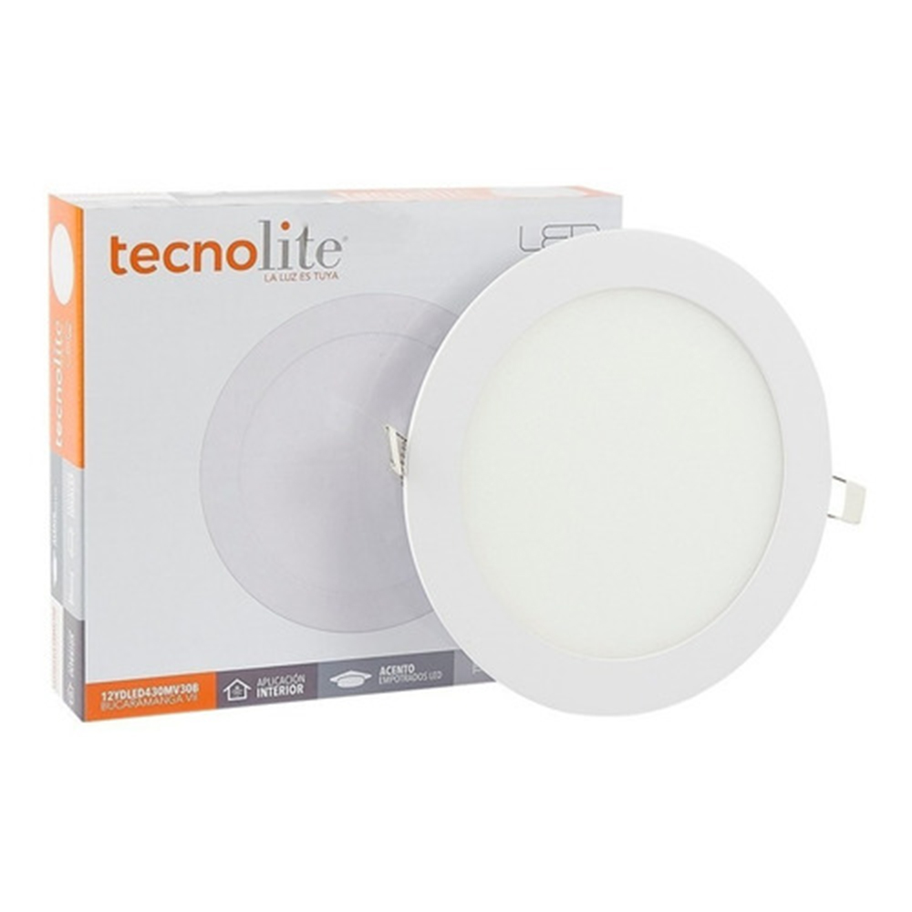 Lámpara Empotrable Led 12w Tecnolite 12ydled430mv30b 3000k
