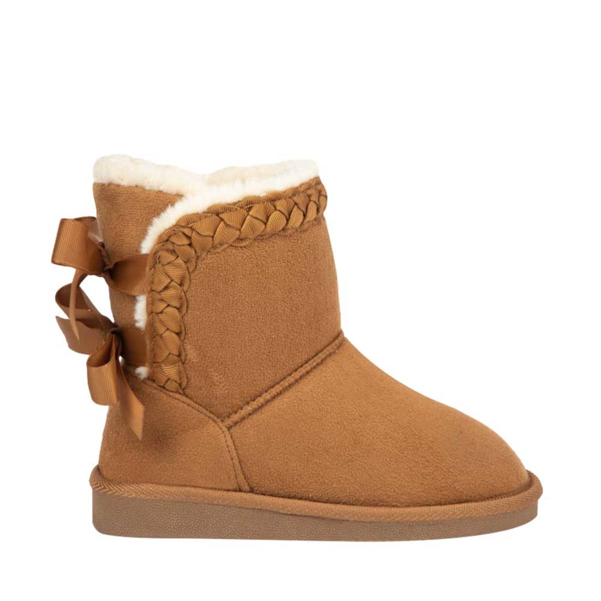 Bota para el frío tipo Ugg, marca Vivis Shoes Kids, color camel, para niña, modelo 994631
