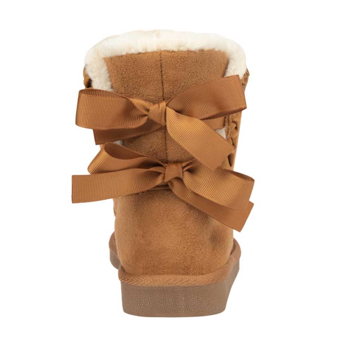 Bota para el frío tipo Ugg, marca Vivis Shoes Kids, color camel, para niña, modelo 994631