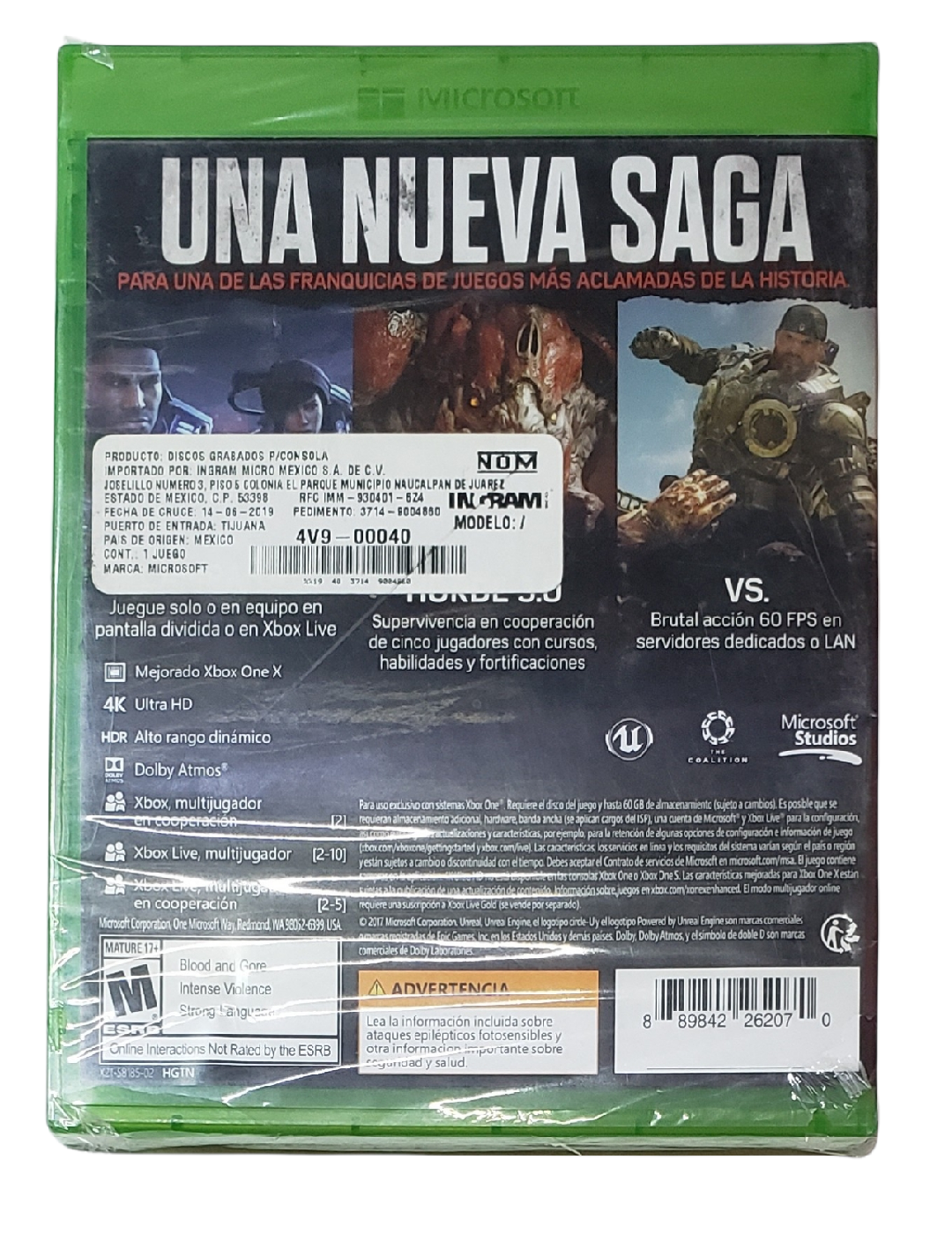Gears Of War 4 Para Xbox One Nuevo