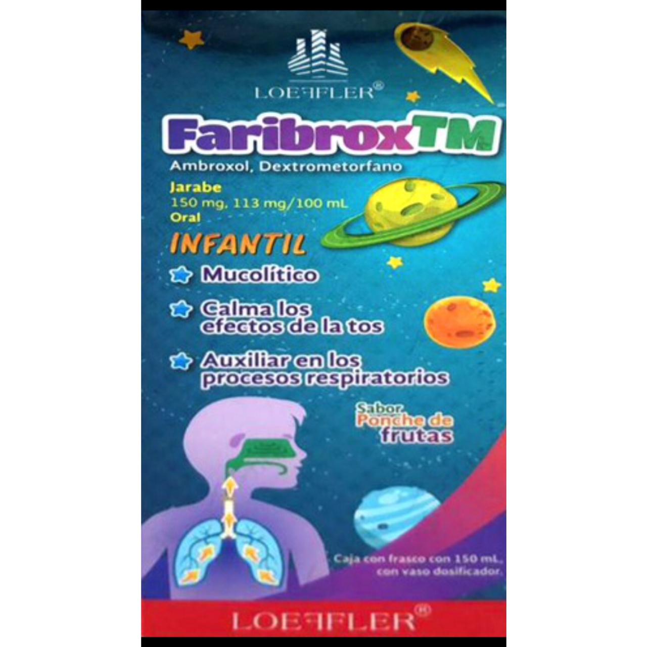  Ambroxol/Dextrometorfano Loefler, FaribroxTM, 150mgmg/113mg/100ml 150ml