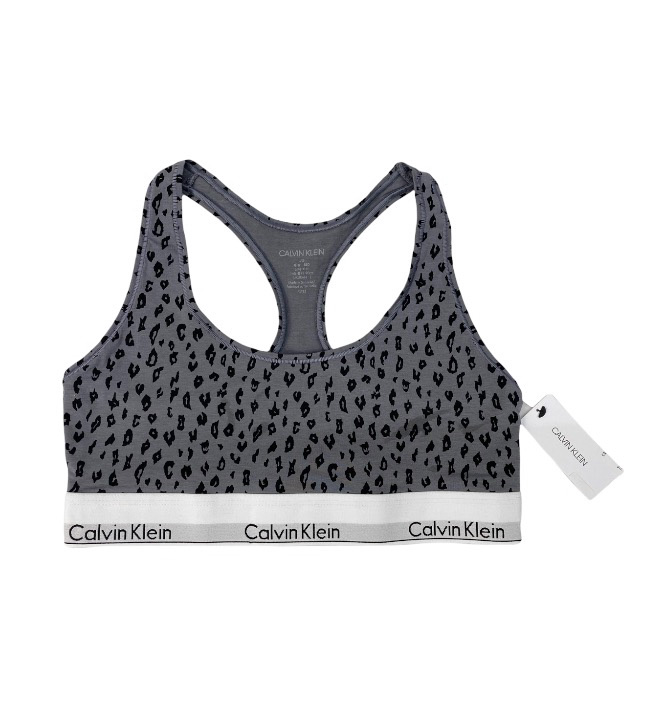 Top Calvin Klein Animal Print Gris - Para Mujer