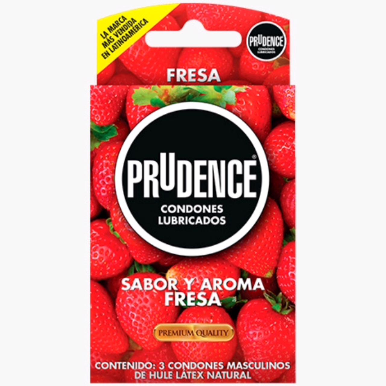 Preservativos Produnce, Lubricados Sabor y Aroma a Fresa (3 piezas)